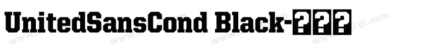 UnitedSansCond Black字体转换